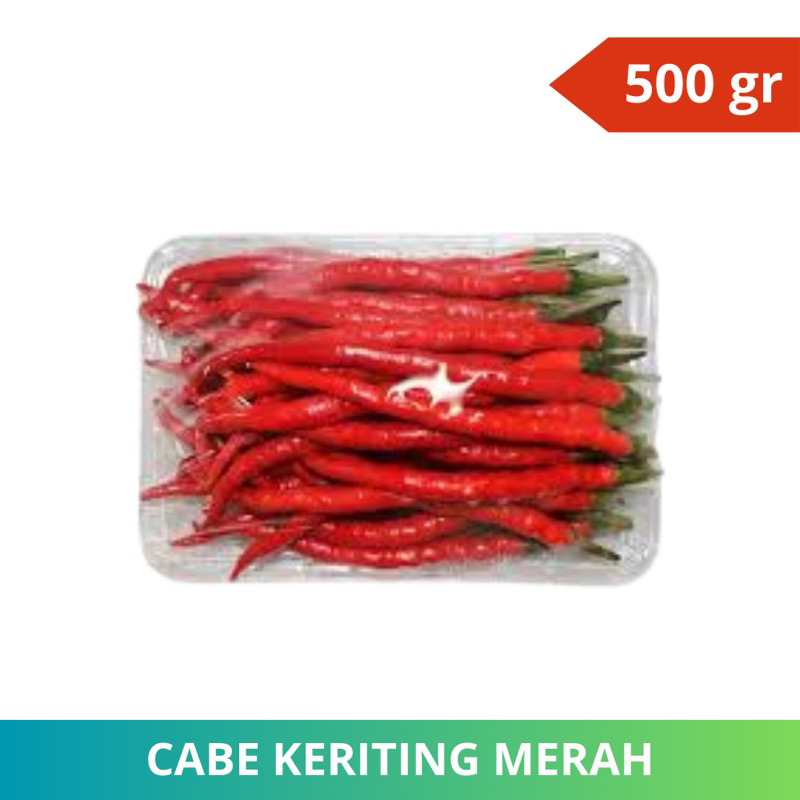 

Cabe Keriting Merah Petik Tangkai Super 500gr Fresh & Premium(Instant/Sameday)