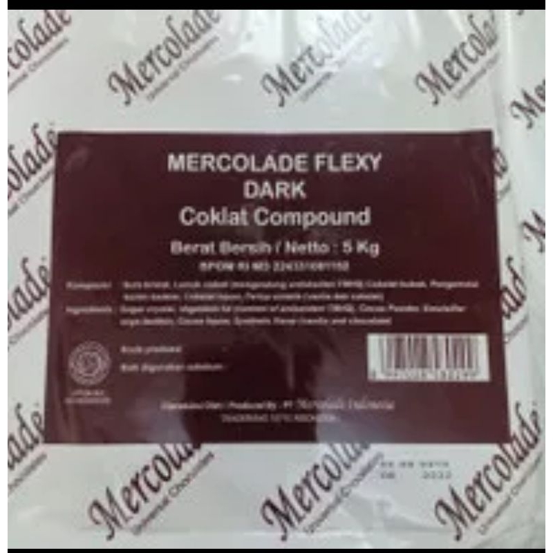 

MURAH MERCOLADE FLEXY DARK COKLAT (patah-patah) kemasan 1kg