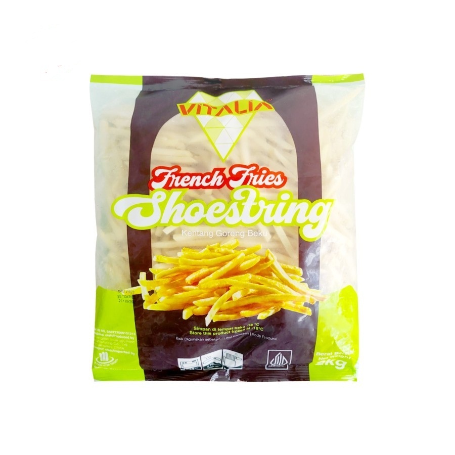 

VITALIA SHOESTRING FRENCH FRIES 2KG KENTANG GORENG FROZEN 2000GR