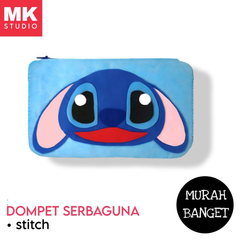 

Dompet / pouch kain flanel serbaguna karakter stitch