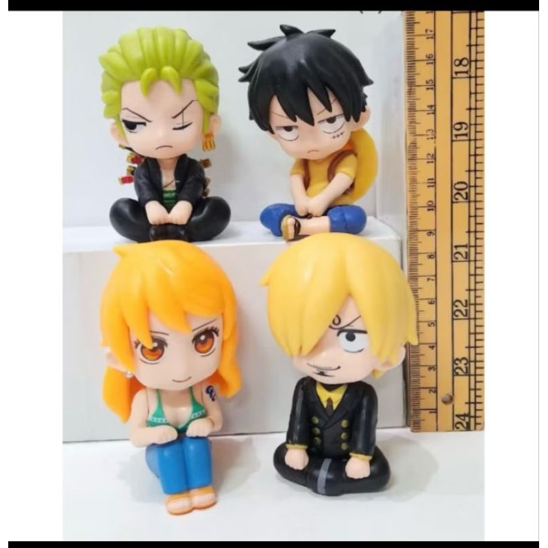action figure one piece duduk besar set isi 4