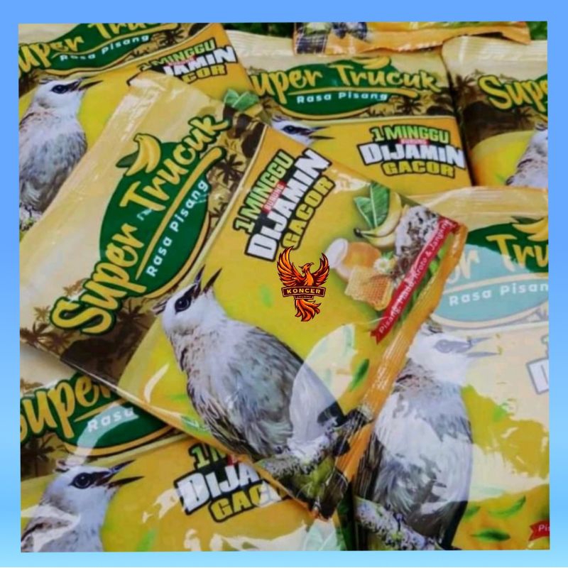 PAKAN BURUNG TRUCUKAN VOER SUPER TRUCUK PUR RASA PISANG