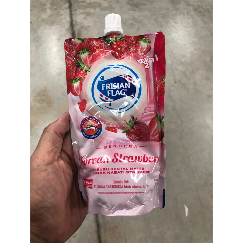 

Frisian Flag Susu Kental Manis Korean Strawberry Pouch 260 gr