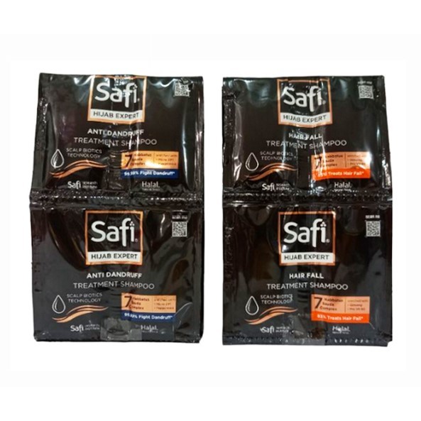 Paket 12 sachet Safi Shampo Renceng Hair Xpert Treatment Anti Dandruff / Anti Hairfall Shampo Safi