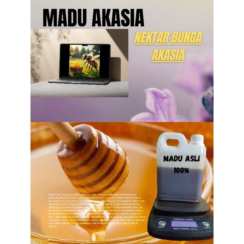 

Madu Asli 100% Madu Hutan Akasia 1Kg