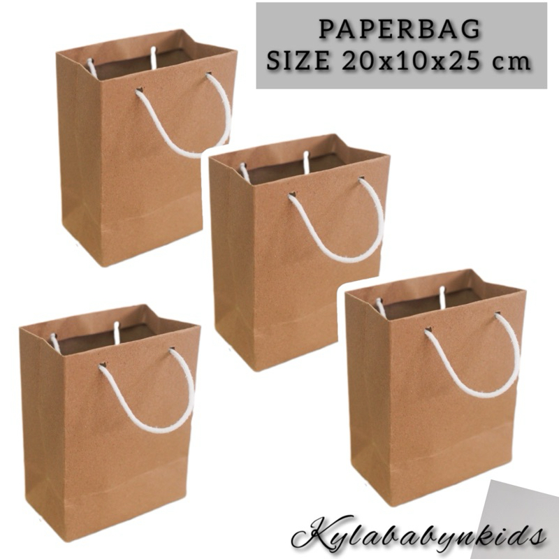 

PAPERBAG KADO KERTAS KADO TEMPAT BAJU KAOS SIZE 20x10x25 cm