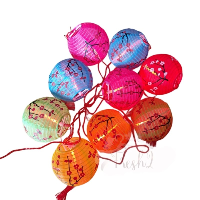 lampu lampu imlek bola lampion warna warni / lampu imlek/ dekorasi imlek