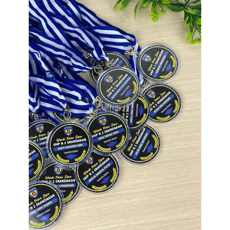 mendali akrilik insert paper