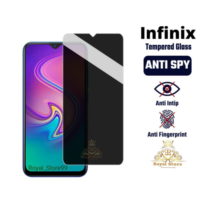 Anti Gores Privasi Infinix S4 S5 S5 Pro S5 Lite Note 8 Note 10 Note 10 Pro  Note 11 Note 11S