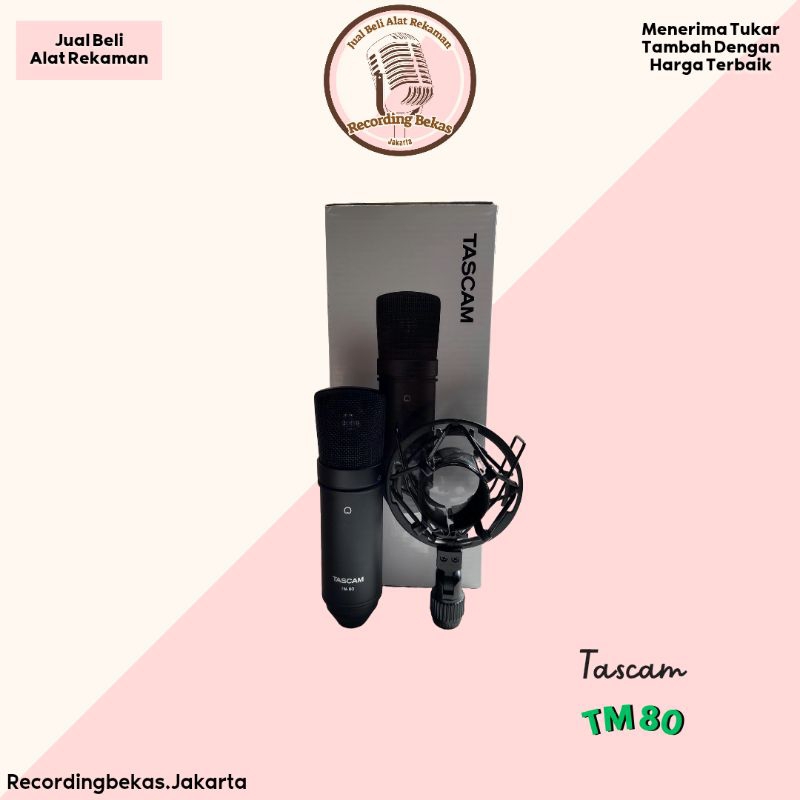 Mic Codenser tascam tm 80