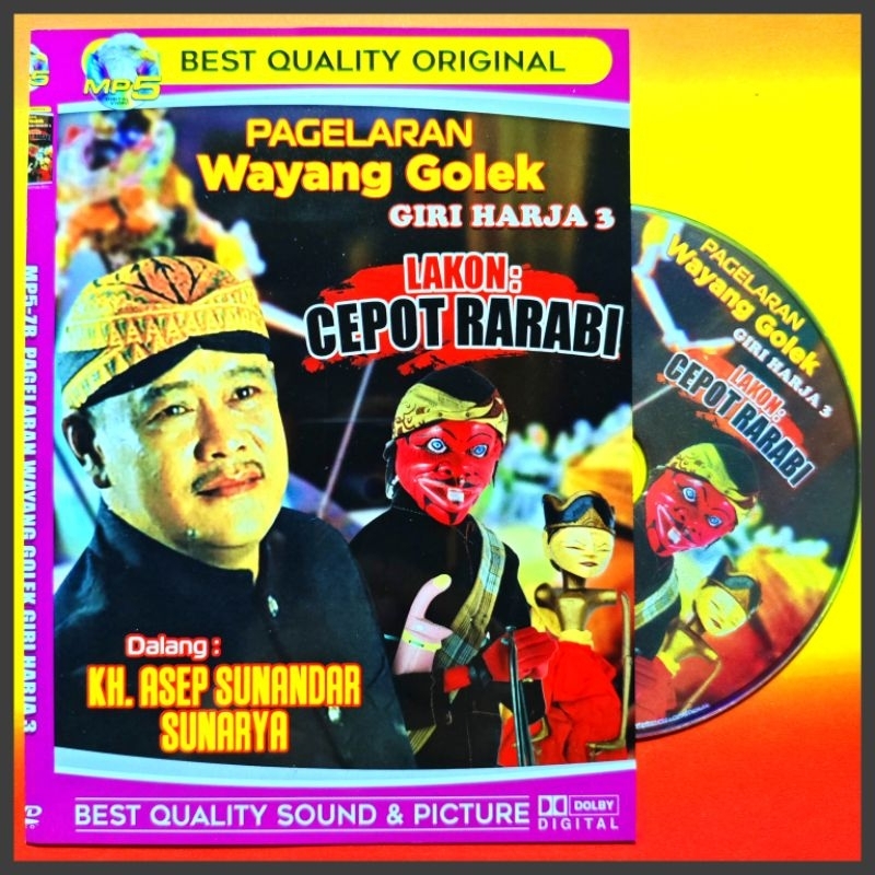 Kaset MP5 Video Wayang Golek Lakon Cepot Rarabi - Jara Sabda isi 2 Judul Dalang Asep Sunandar