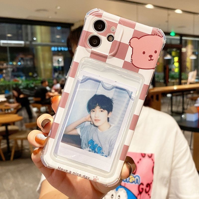 [TCS] Tempat Kartu case soft TPU card slot photocard iphone 13 pro