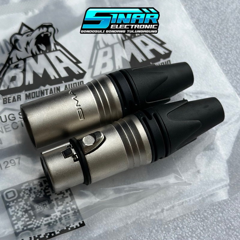 SEPASANG [2PCS] Jack Soket Canon XLR BMA Original