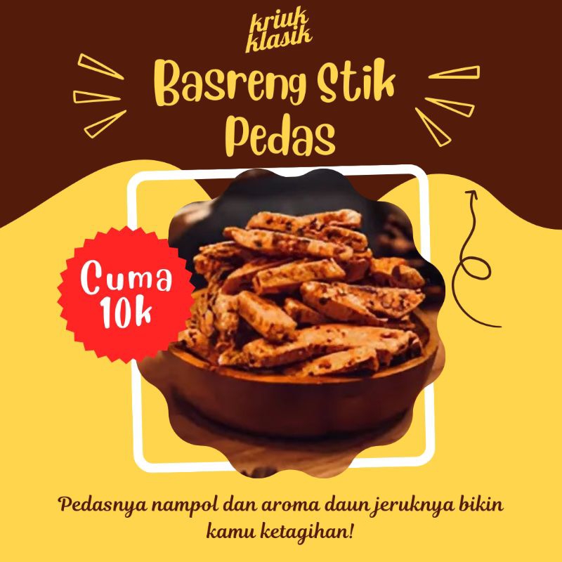 

Basreng Stik Pedas Daun Jeruk - 100gr