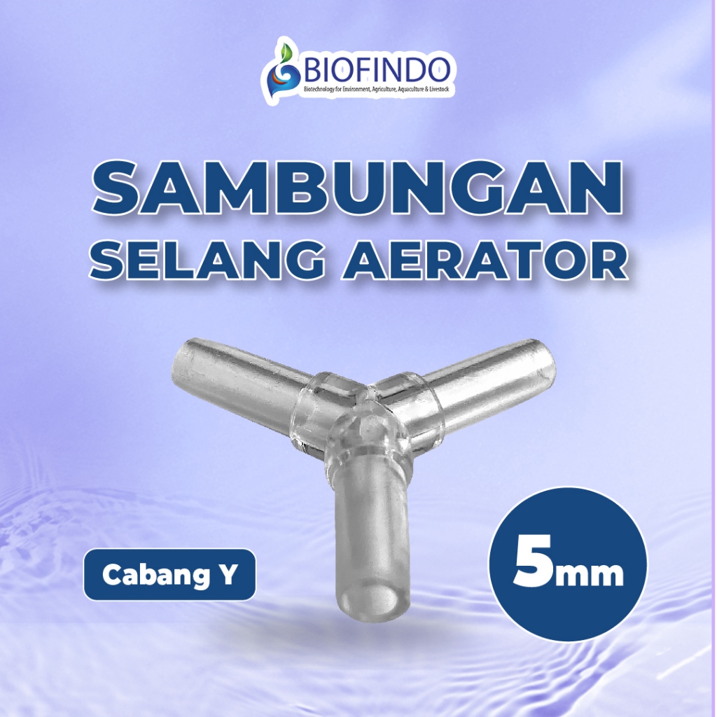 Fishco Sambungan Konektor Selang Aerator Bentuk Y Ukuran 4mm - Sambungan Selang