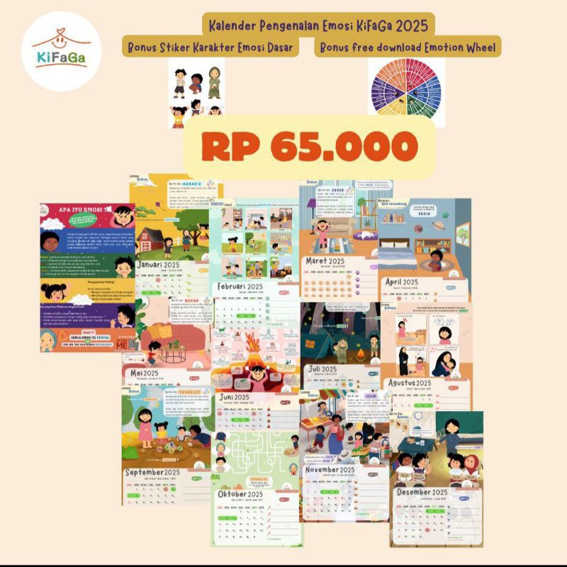 

Kalender 2025 - Kalender Anak Pengenalan 6 Dasar Emosi