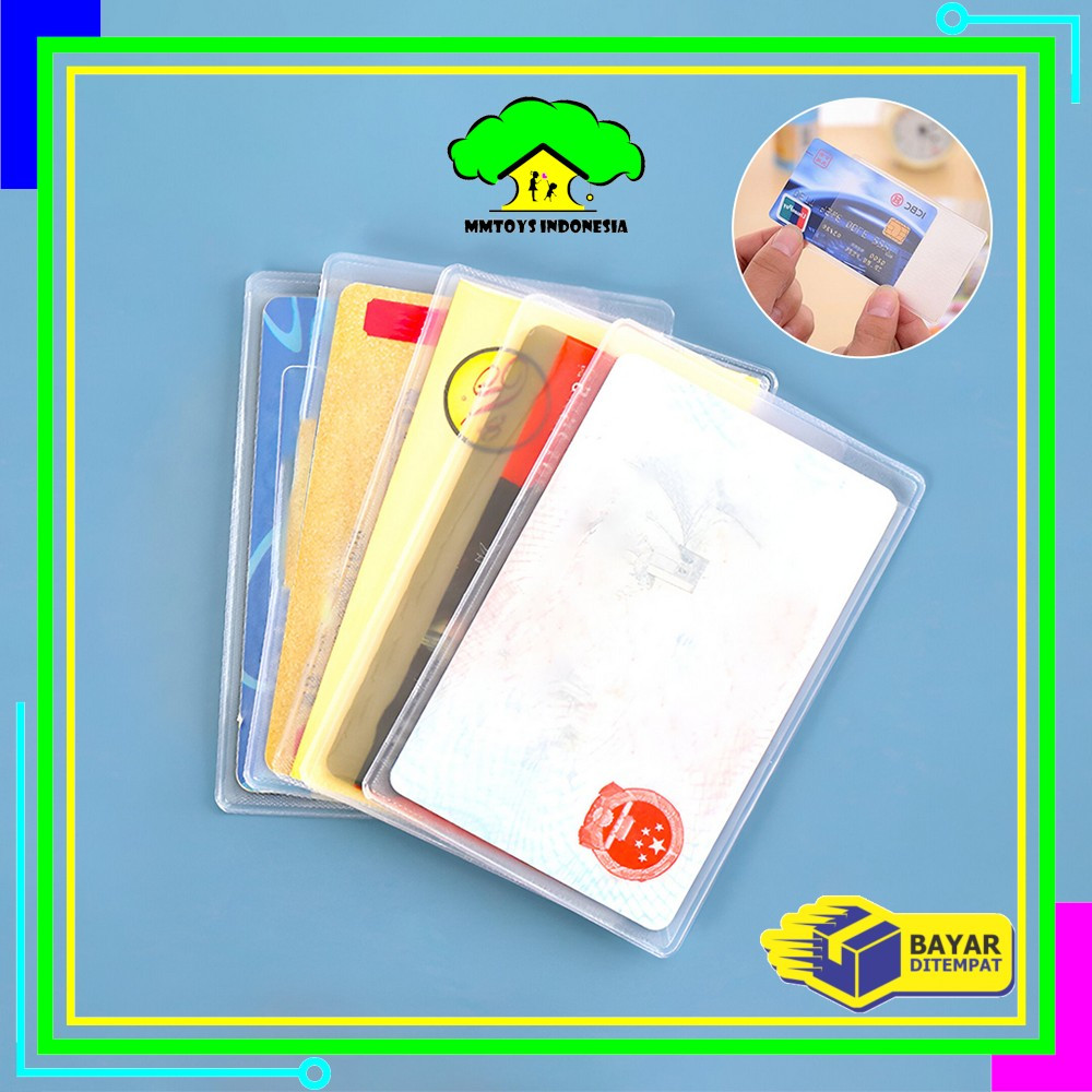 

SK-C1203 Plastik Pelindung Kartu ATM SIM KTP Transparan Sampul Cover Anti Gores / Sarung Pelindung Credit Card Tahan Air Serbaguna
