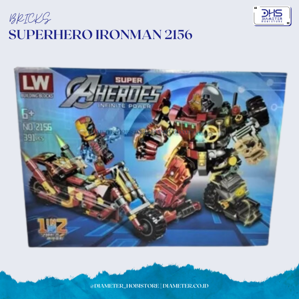 Brick Superhero Ironman 2156/Lego Superhero Ironman 2156
