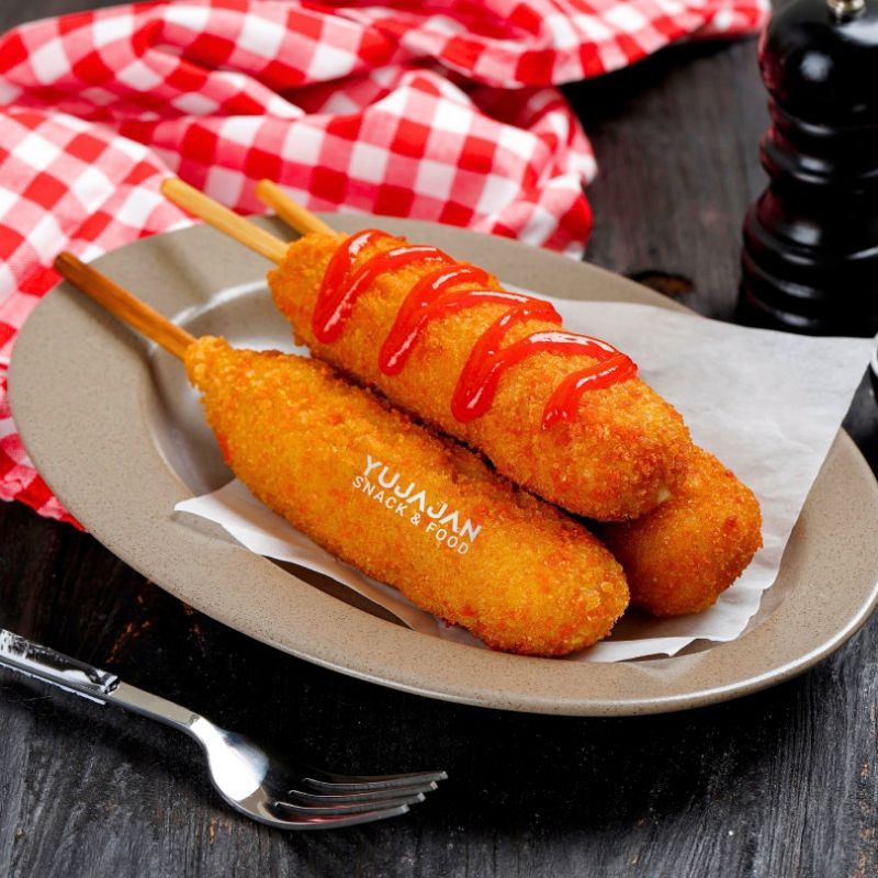 

Corndog Mozarella Goreng By Yujajan Snack & Food