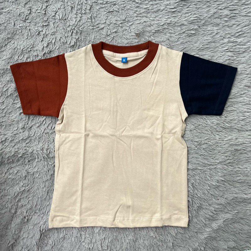 Kaos Kombinasi Warna Anak 3-4 Tahun