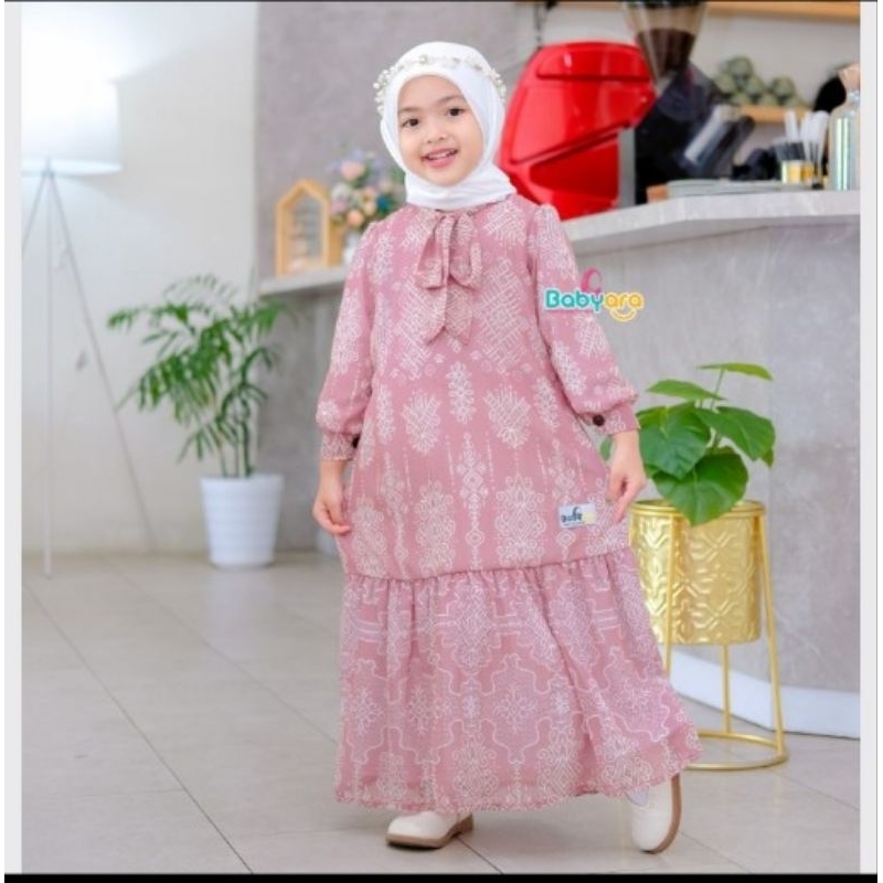 Dress vintage/baju gamis anak perempuan/pakaian anak perempuan