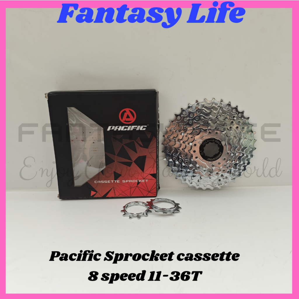 RB Fantasy Pacific Sprocket Cassette 8 Speed model slop 11 - 36T MTB lipat