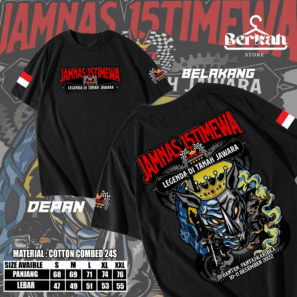 Kaos Jamnas YRKI Banten, Kaos YRKI, Kaos Jamnas Istimewa, Apparel Jamnas Banten, kaos jamnas rx king