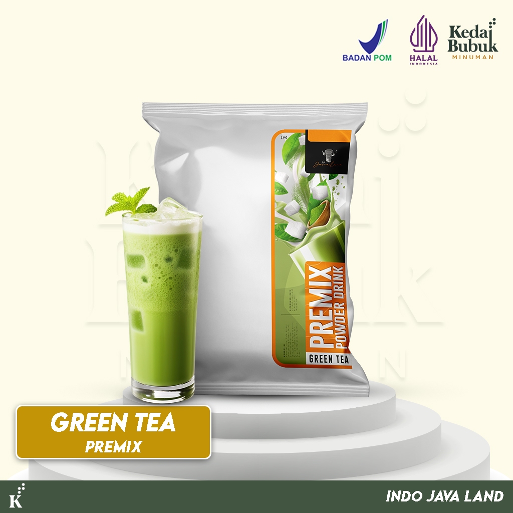 

Javaland Bubuk Minuman Rasa Grean Tea / Matcha 1Kg - Premix | Bubble Powder Drink Boba