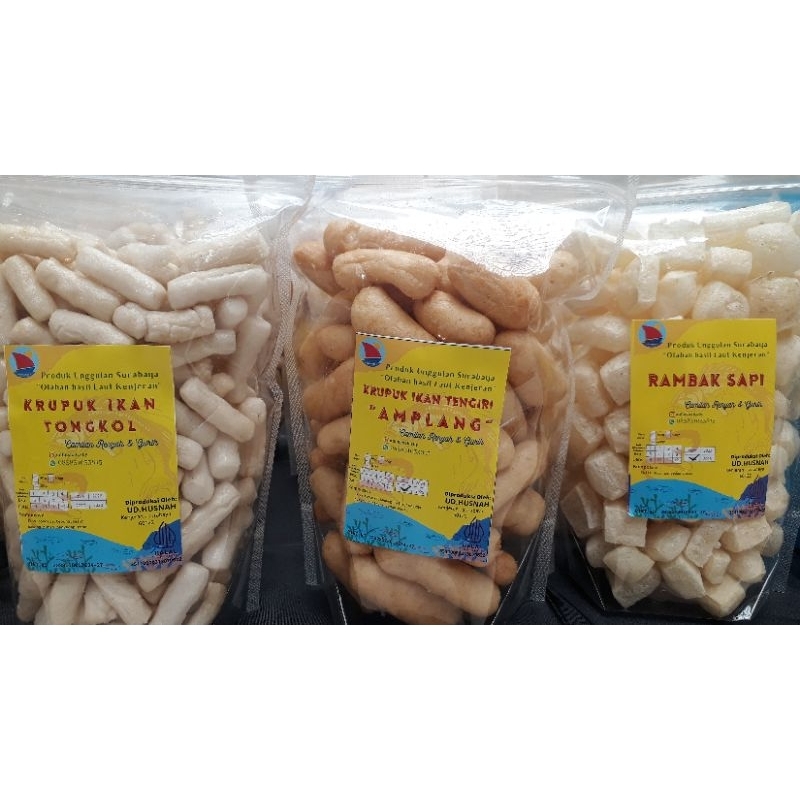 

PROMO BUNDLING HEMAT! AMPLANG TENGIRI, RAMBAK SAPI, KRUPUK TONGKOL