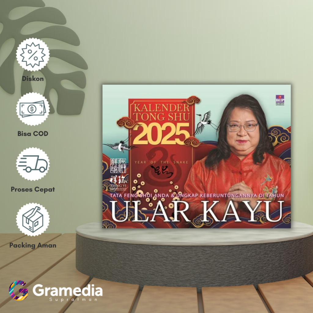 

Gramedia Supratman | Kalender Tong Shu 2025: Ular Kayu