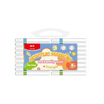 

M&G Easy-to-Hold Acrylic Marker Easy to Hold APMT80A9 36 Color 1set