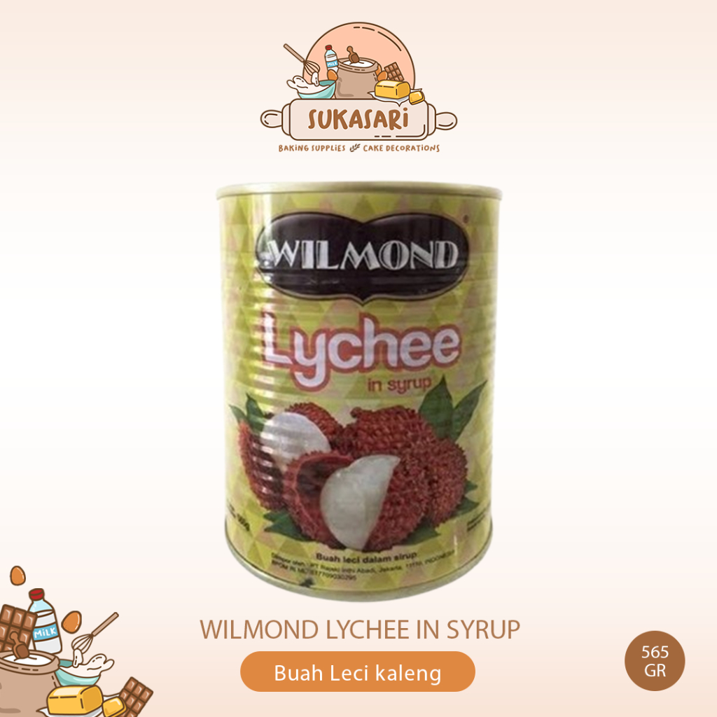 

Wilmond Lychee in syrup 565gr Buah Leci kaleng