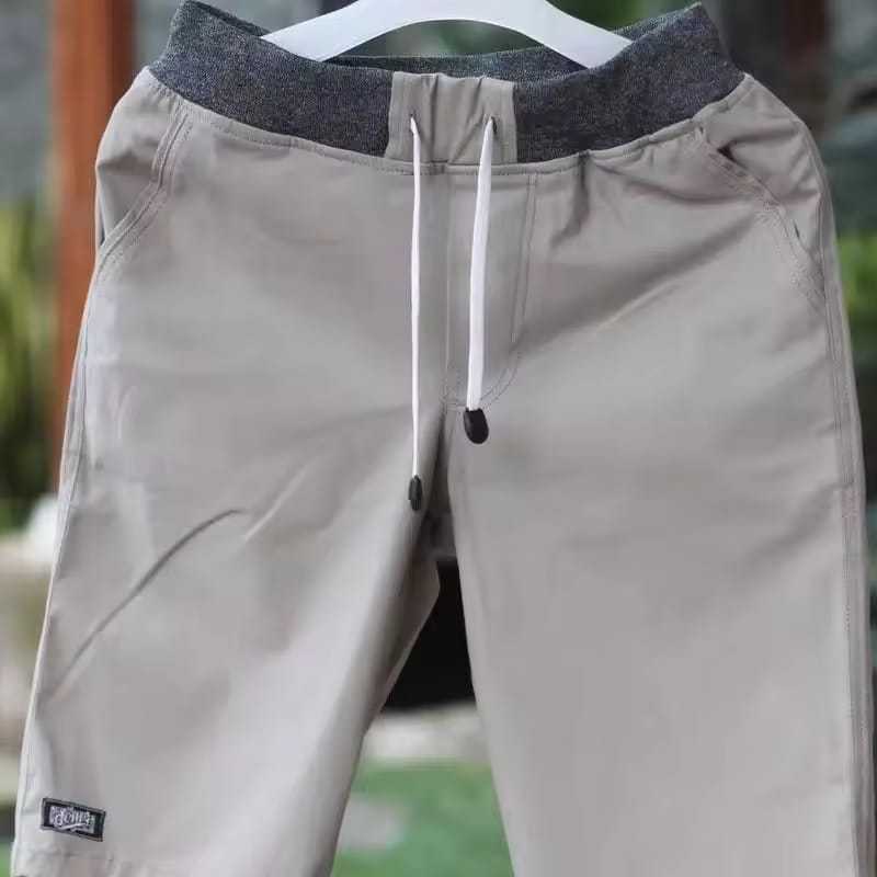 COD Celana pendek Pria Distro Chino Pinggang Elastis Rib Terbaru