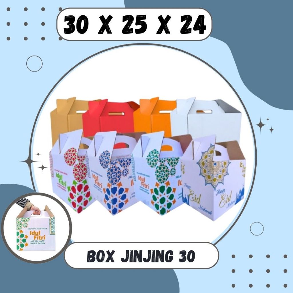 

Box Jinjing Parcel 30x25x24 (Jinjing) Gable Box Kardus/Box/Parcell/Lebaran/idul Fitri Lebaran