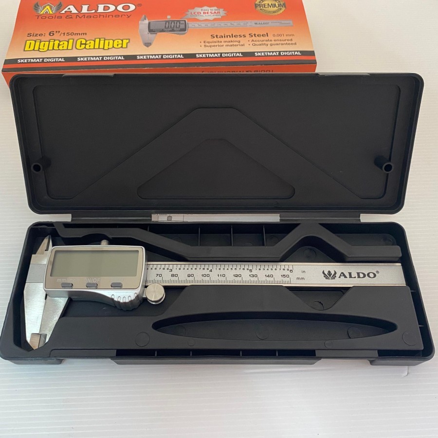 Sketmat digital besi premium (lcd besar) 6" ALDO