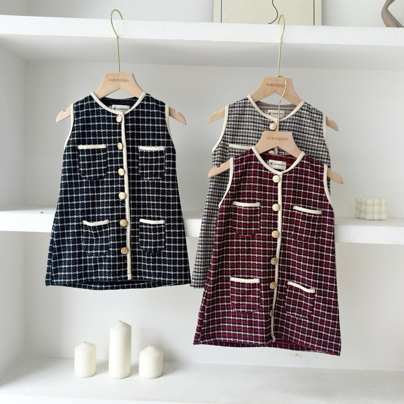 KIDS | IVY Knit Tweed Dress anak dress anak tweed