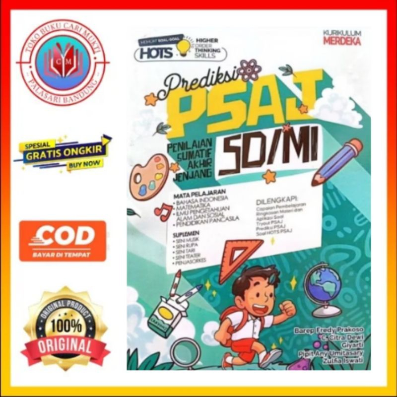 BUKU PREDIKSI PSAT PENILAIAN SUMATIF AKHIR JENJANG SD/MI 2024 CV PUTRA NUGRAHA
