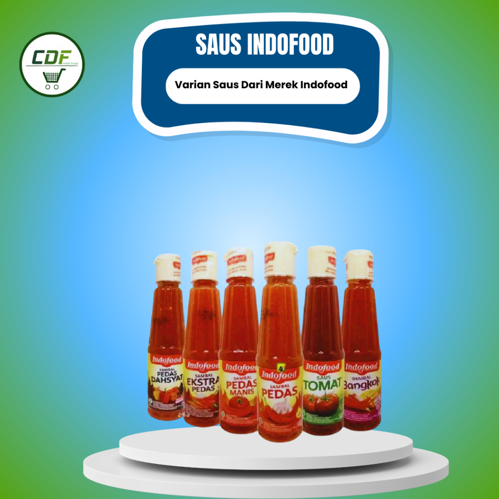 

INDOFOOD Saos all Varian : Saos Tomat / Saos Pedas/ Extra Pedas / Pedas Manis/ Pedas Dahsyat & Saos Bangkok : (135ml)