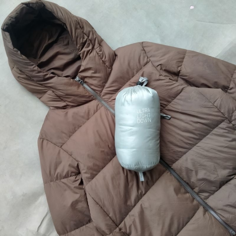 Jaket Bulu Angsa Uniqlo Ultralight 3D Cut Hoodie