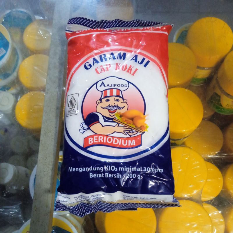 

GARAM AJI CAP KOKI BERIODIUM 200 GRAM