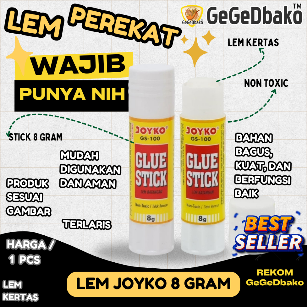 

JOYKO STICK 8 GRAM LEM KERTAS LEM STICK