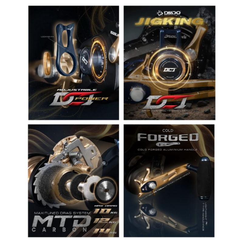 Reel OVER HEAD Daido JIGKING DCT