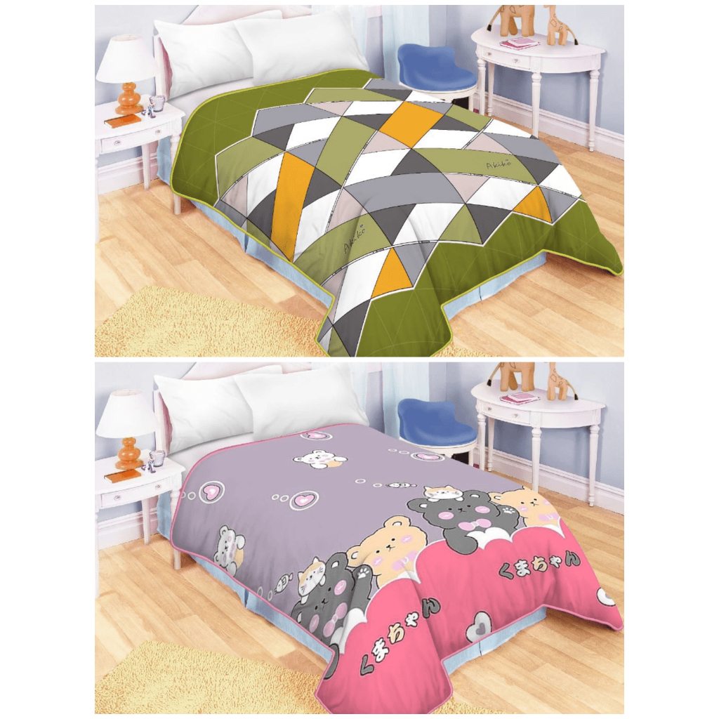 Selimut Rosanna Akiko /Selimut Bulu Sutra Halus Lembut 150x200 Motif