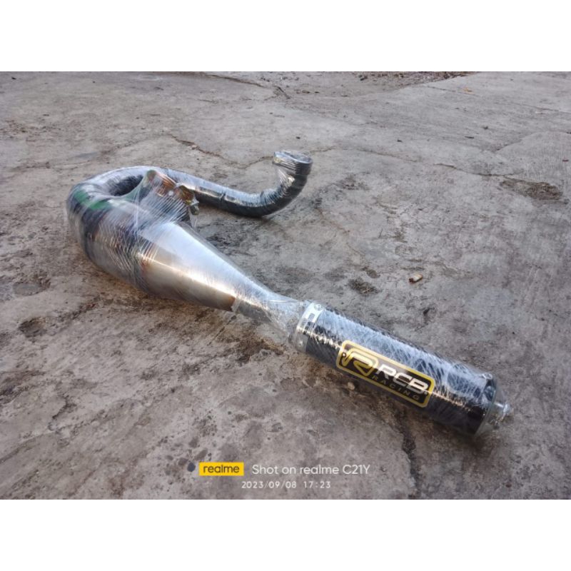 KNALPOT VESPA SUPER PX SPRINT MODEL BUANG KIRI