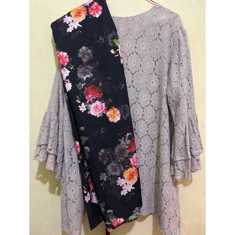 Preloved (atasan+bawahan) Baju Pesta Kebaya Pesta Wisuda Tunangan Bigzsize Jumbo Fashion Wanita