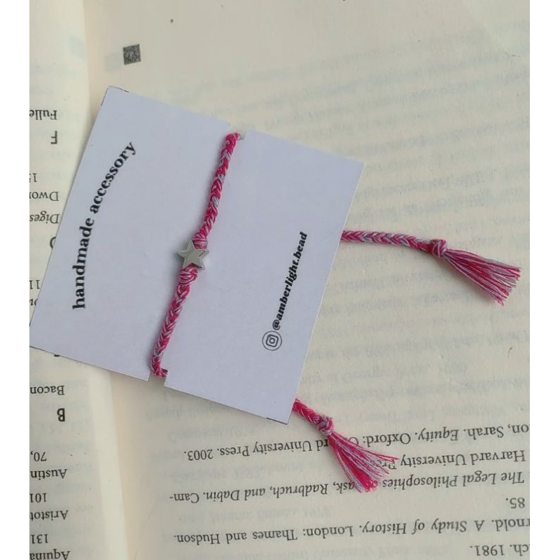 Gelang Tali Benang Jahit Kepang