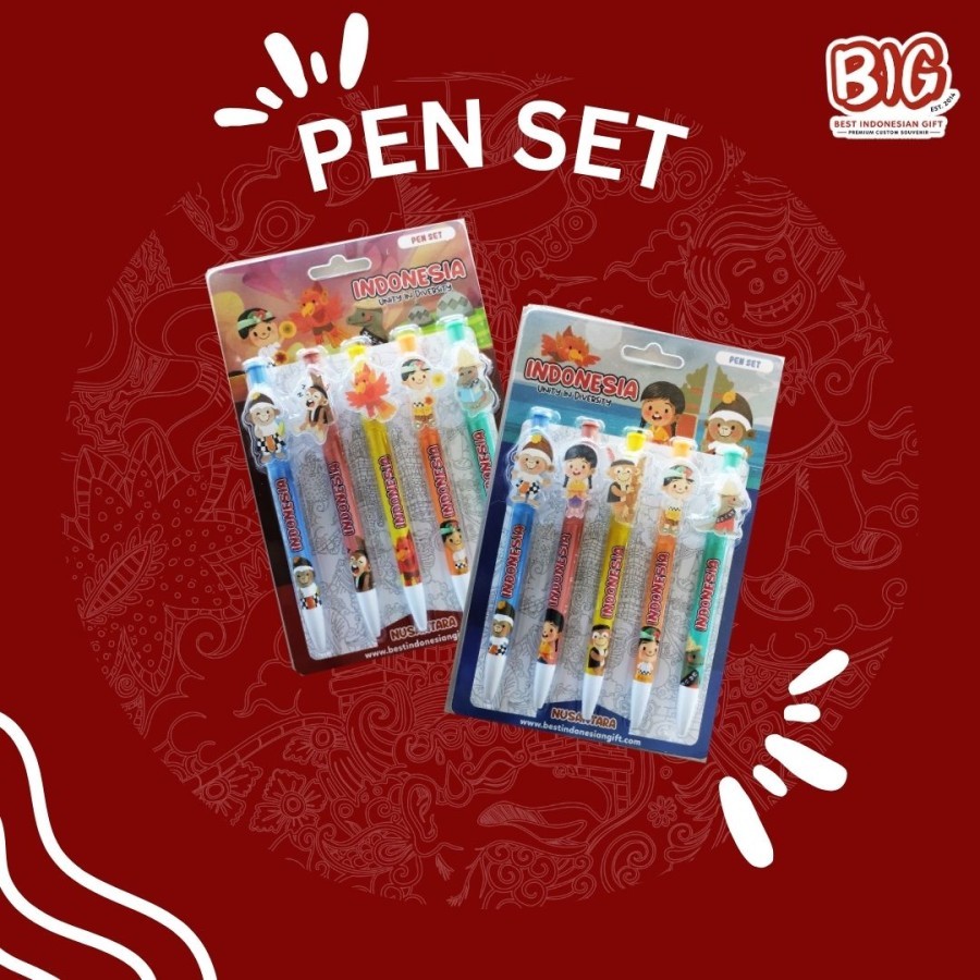 

BIG Character Pen Set Nusantara