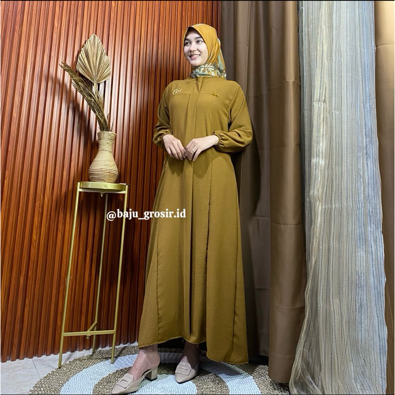 GAMIS ELSIRA CRINKLE AIRFLOW/ ABAYA ELSIRA CRINKLE AIRFLOW/ DRESS CRINKLE AIRFLOW