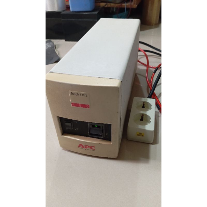 APC BACK UPS 650 UPS MODIF AKI EXTERNAL BATERAI LUAR UPS JADUL SANGAT AWET