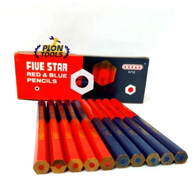

PENSIL FIVE STAR MERAH BIRU 5712 (1 PCK ISI 12 PCS)